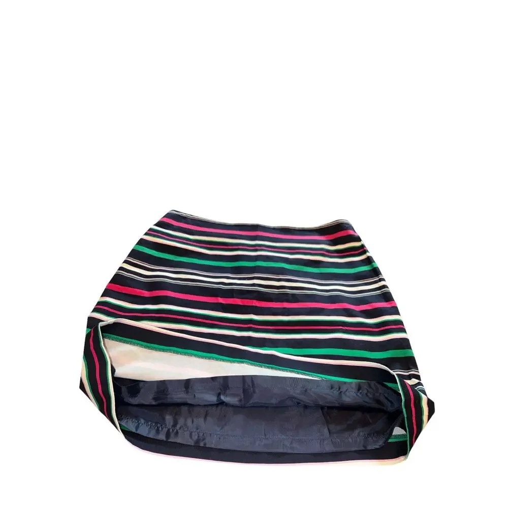Talbots Skirt | Navy‎ Striped | Side Zip | Lined | Petite 14